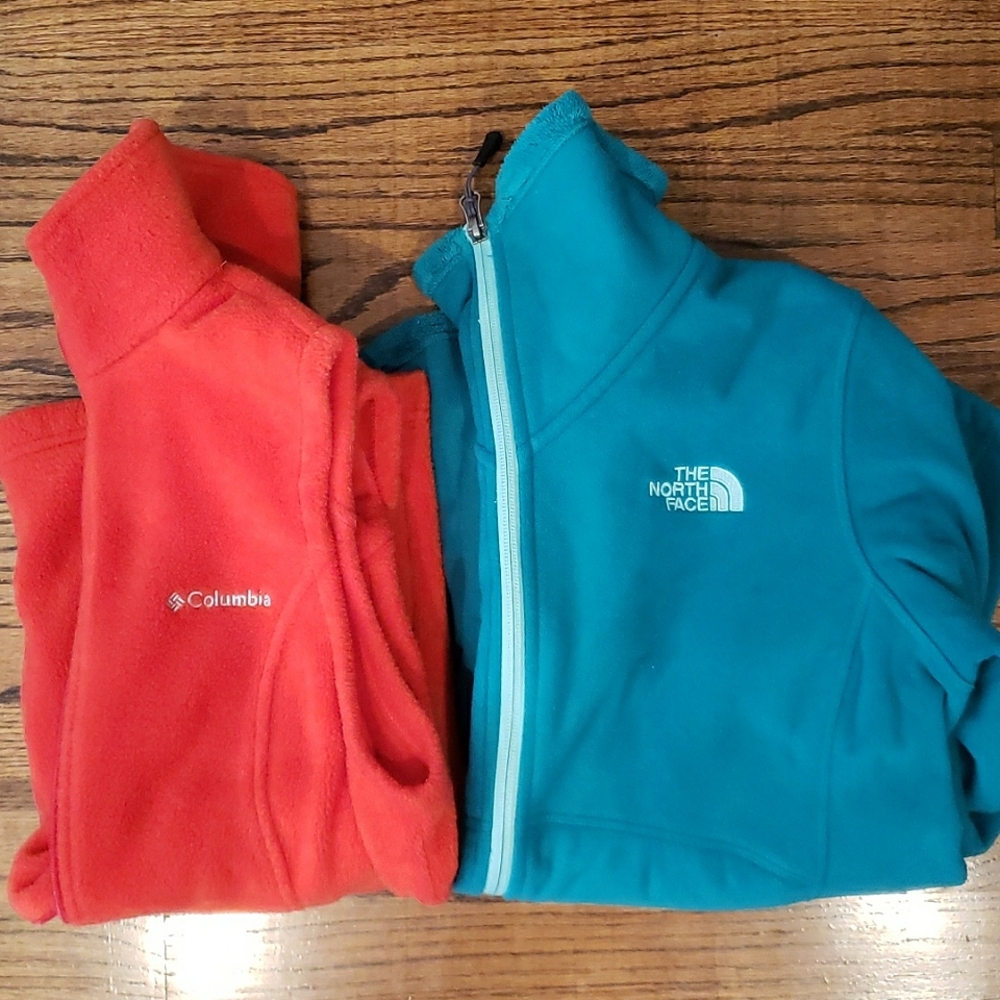 BUNDLE! North Face Fleece & Columbia Vest Size SMALL